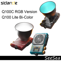 Sidande Q100C RGB / Q100Lite Bi-Color 100W Portable Outdoor Photography Full Color Fill Light Live Lighting Spotlight