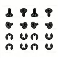1-20set For 2DS 3DS LL XL New 3DS NEW 3DSLL /XL Battery Back Cover Screw Bolt Washer Replacement Repair Part Game Accessories