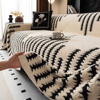 New Arrival Cotton Fleece Cover Forest Pattern Sofa Throw Sofa Blanket Non-Slip Machine Washable Home Decor