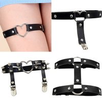 1pc Trendy Cat Face Thigh Loop Leg Loop Adjustment Anti - Slip Buckle Sock Clip Garter Belt Clip Sock Elastic Thigh Loop
