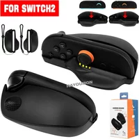 2PCS Gaming Controller Mouse Mini Portable Ergonomic Mice Left+Right Game Controller Bracket Handle Case for Switch 2 Joypad