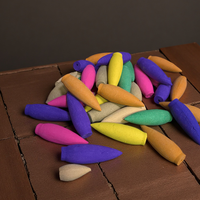 10/20/50 Pcs/lot Extra Size Natural Backflow Incense Cones Sandalwood Lavender 30minutes Incense Waterfall Cone Incenses