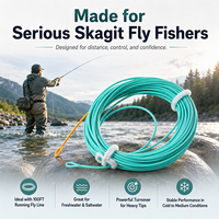 Aventik Double Color Floating Skagit Shooting Head Fly Fishing Line With Welded Loops At Both Ends