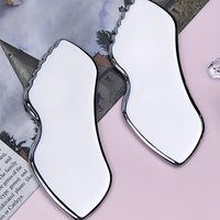 Stainless Steel Thick Gua Sha Board Heavy-Duty Facial & Body Massage Tool with Rounded Edges Non-Slip Grip Christmas Gift