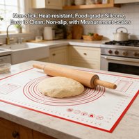 New Oversize 80/70/60cm Silicone Baking Mat Pastry Rolling Kneading Pad Kitchen Crepes Pizza Dough Non-stick Pan Pastry mat