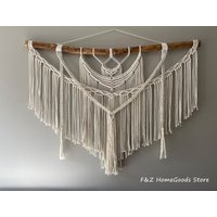 Large Layered Macrame Wall Hanging Tapestry Hand Weaving Bohemian Style For Home Decor Living Room Bedroom Headboard Decoration