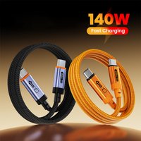 140W USB C To Type C Cable For iPhone 17 16 15 Plus Pro Max PD Fast Charging Charger Cable For Xiaomi Samsung Type-C charging