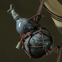 500ML Wukong Bottle Gourd Ceramic Cup Destiny Of Heaven Net Bag Wine Gourd Set Diagonally Across The Hot Water Kettle