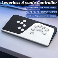 Leverless Arcade Fighting Controller All Button Gamepad For PC PS3 PS4 Switch XBOX Joystick For Hitbox Style Fight Stick
