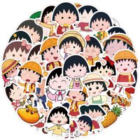 AliExpress FANLU 60PCS Chibi Maruko Chan Cartoon Stickers Kids Toys Funny Anime Decoration Suitcase Fridge Laptop Guitar Car Bike Graffiti Decals