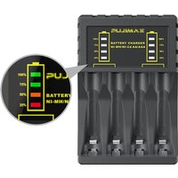 Battery Charger 4 Slots Intelligent LED Indicator USB Charger for 1.2V Ni-MH/Ni-Cd Rechargeable Batteries AAA/AA Battery Charger