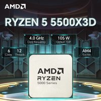 NEW AMD Ryzen 5 5500X3D Processor DDR4 L3=96M 105W 73GHz 6-Core 12-Thread Socket AM4 Gaming NM R5 5500X3D No fan