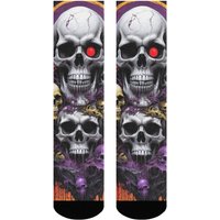 AliExpress NONE Retro dark skull funny men's socks comfortable casual fashion socks crazy street hip-hop socks breathable non-slip cycling socks