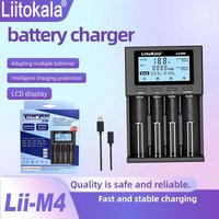 LiitoKala Lii-M4 18650 LCD Battery Charger 4 Slots for 3.7V 26650 18350 21700 18500 1.2V AA AAA - Capacity Test Suitable