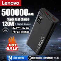 Lenovo Powerbank CCC Certification 120W Fast Charging 200000mAh High Capacity Power Bank Portable External Battery For Iphone