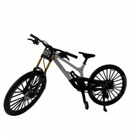 AliExpress HRZPACT 1:8 Scale Die-Cast Alloy Downhill MTB Mini Model Full Suspension Bike Collectible Desktop Decor Gift For Cycling Hobby Fans