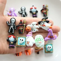 10PCS New Type Halloween 2024 Series Resin Flat Back Cabochons For Scrapbooking DIY Jewelry Craft Embellishments Accessories