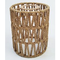 Cross-Border Retro Paper String Table Lamp Decorative Lamp Chandelier Dual-Use Creative Lamp Bedside HandmadeDIYPaper String Wov