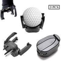 3PCS New Mini Golf Ball PickUp Plastic Black Golfball Pick Up Tools Golf Ball Picker Outdoor