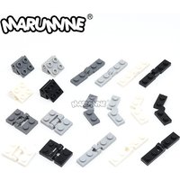 Marumine 60PCS Hinge Board MOC Blocks Rotating Base Bricks Plate Compatible 2429 2430 44301 44302 60478 63868 48336 60470 6134