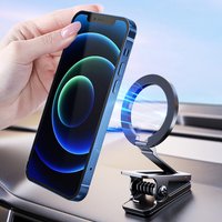 Magnetic Plane Phone Mount Travel Accessories Foldable Clip Phone Stand Holder Alloy Metal for iPhone 15 14 13 12 Pro Max Series