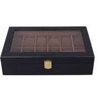 WellZone High Quality 6/10/12 Slots Handmade Luxury Wooden Watch Box Luxury Wooden Watch Display Box Watch Packaging