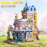 City Street View Series Clothing Store Building Blocks Mini Architecture Model Shop Toy Creative Gift for Kids Children