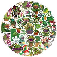 AliExpress FANLU 10/60PCS Little Shop of Horrors Stickers Funny Musical Cartoon Sticker Strange Plants Graffiti Toy Laptop Guitar Car Bike Decals