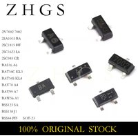 100PCS BSS138LT1G BSS138 SOT SOT-23 BSS123 BSS84 BAW56 BAV99 BAV70 BAT54S BAT54C BAS16 2SC945 2SC1815 2SC1623 2SA1015 2N7002 MOS