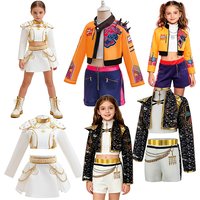 Ensemble de costumes de scène pour filles, style hip-hop et jazz, multi-styles, pour spectacles de scène, carnaval, anniversaire et fêtes à thème.
