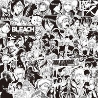 10/30/75pcs Black White BLEACH Anime Stickers Cool Kurosaki Ichigo Decals Toy Skateboard Laptop Helmet Graffiti Kid Sticker Gift