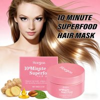 10 Minute Superfood Hair Mask Nourishing with Ginger & Argan Oil for Dry Damaged Hair Repair Smoothing Frizz Control Shine Care