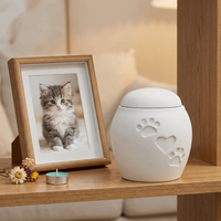 3D Printed Pet Cremation Urns Plastic Minimalist Ash Memorial Container Waterproof with Lid Pet Ash Holder For Dog Ashes