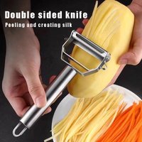 Stainless Steel Kitchen Peeler Vegetable Fruit Peeler Durable Potato Slicer Multifunctional Household Shredder Carrot Peeler