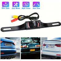 7LED License Plate Backup Camera Car Rear View Camera for Vehicle Multimedia MP5 4.3inch 12.7cm 17.78cm Monitor Display Safty