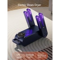 220V Electric Shoe Dryer Portable Boot Dryer 180° Folding Design Smart Display for Shoes Gloves Hats Socks Shoe Heater EU Plug