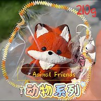 Animal Friends! Fox and Puppy! Glutinous Rice Clay Texture! 1Pc Handmade Taba Squishy - Food grade silicon
