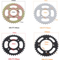 Motorcycle 428 37 Tooth 37T 48/52/58/76MM Rear Chain Sprocket 428-37T For ATV Quad Pit Dirt Bike Buggy Go Kart Accessories