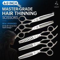 Crane High-end Hair Scissors Thinning Shears JP BJ42 Steel CNC Mirror Cutting Scissors Sharp Smooth Professional Hairdresser