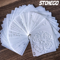 STONEGO Mandala Stencils DIY Home Decoration Drawing Laser Cut Template Wall Stencil Painting for Wood Tiles Fabric