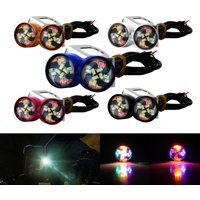 2pcs 5 Color Flash Motorcycle Mini Eagle Eye Strobe Light Daytime Running Backup Signal Fog Lights Colorful Indicator Blinker