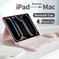 Bluetooth Keyboard for IPad Case Pro 11 2025 M5 A16 Air 7th 6th Gen 7th 8th 9th 10.2 Air1 2 5th 6th 11th 10th Air4 5 and Mouse