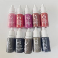 1Pcs BTCH Microblading Pigment Semi Permanent Makeup Eyebrow Tattoo Ink Lips Eye Line Brown Red Black Color