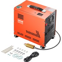 SucceBuy PCP-Luftkompressor, 800 W, Doppelzylinder-Luftgewehrkompressor, 4500 PSI/30 MPa, Auto-Stop-Kompressor für Luftgewehr-Tauchen