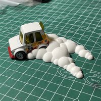 1:64 Drift Tire Model Car Smoke Special Effect Scene Garage Diorama For Width 3.1cm