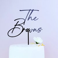 Custom The Name Cake Decoration Party Supplies Gift Personalized Acrylic Cake Topper for Wedding Birthday Baby Shower