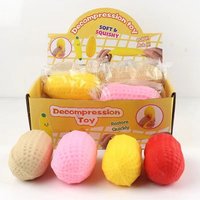 6 X 11 CM Big Simulation Peanut Squishy Soft Squeeze Toy Stress Reliever Anti-anxiety Play Toy for Children