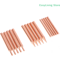 5/10Pcs 18650 Handheld Spot Tips Welder Electrode Head Purple Copper Spot Welding Need For Small Lithium Battery Spot Welder Pen