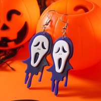 Halloween European and American Style Personality Small Crowd Exaggerate Series Ghost Vampire Punk Style Stereoscopic Earrings a
