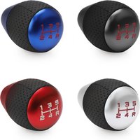 Aluminium Universal Knob Shift Head With M8 M10 M12 Adapter Shift Lever Gear Level 5 Speed Car Gear Shift Knob Leather